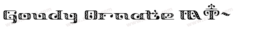 Goudy Ornate MT字体转换